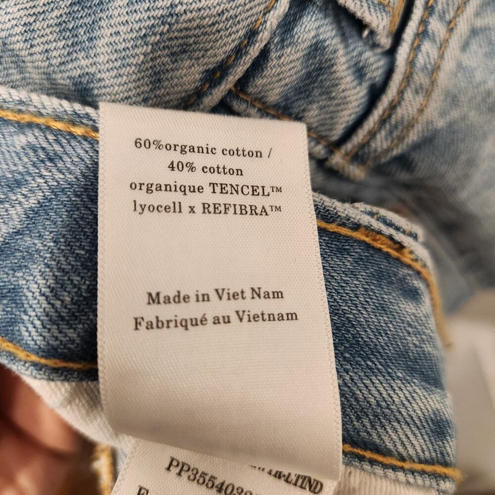 Everlane high rise wide leg baggy blue jeans size 32 - Picture 8 of 9
